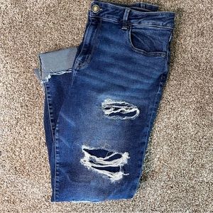 MJeans by Maurices, high rise, distressed dark wash, size XL regular